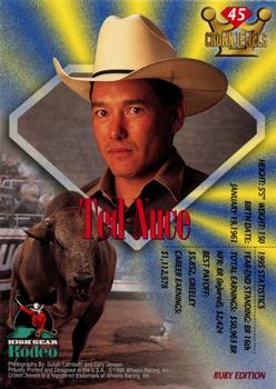 1996 High Gear Rodeo Crown Jewels #45 Ted Nuce Back